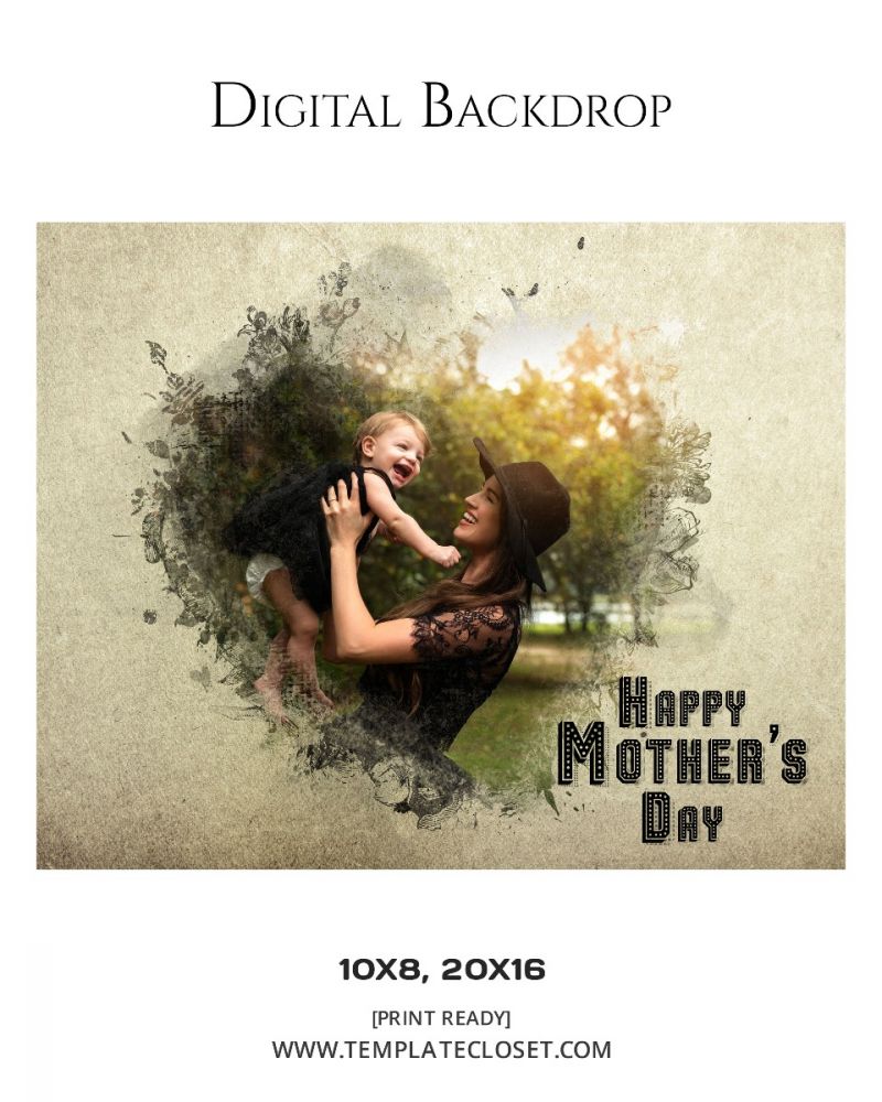 Mother's Day Digital Backdrop Poster