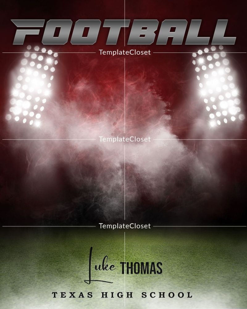 Football Signature Effect Print Ready Sports Template
