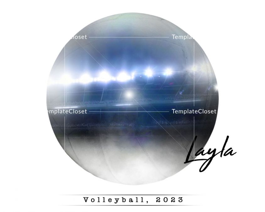 Volleyball Sports Photography Print Ready Photoshop Template