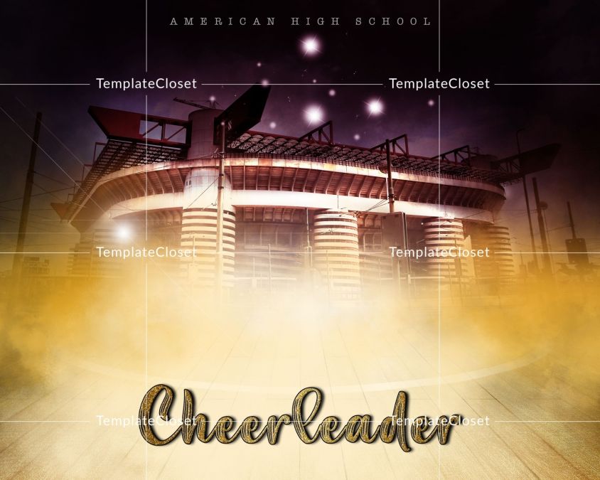 Cheerleader Group Enliven Effect Template