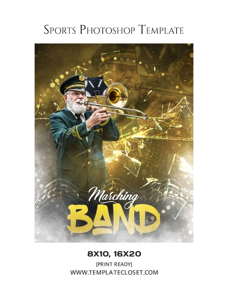 Print Ready Marching Band Enliven Effect Template