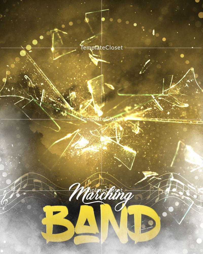 Print Ready Marching Band Enliven Effect Template