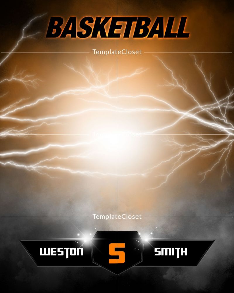 Weston Smith - Basketball Strom Effect Photoshop Template