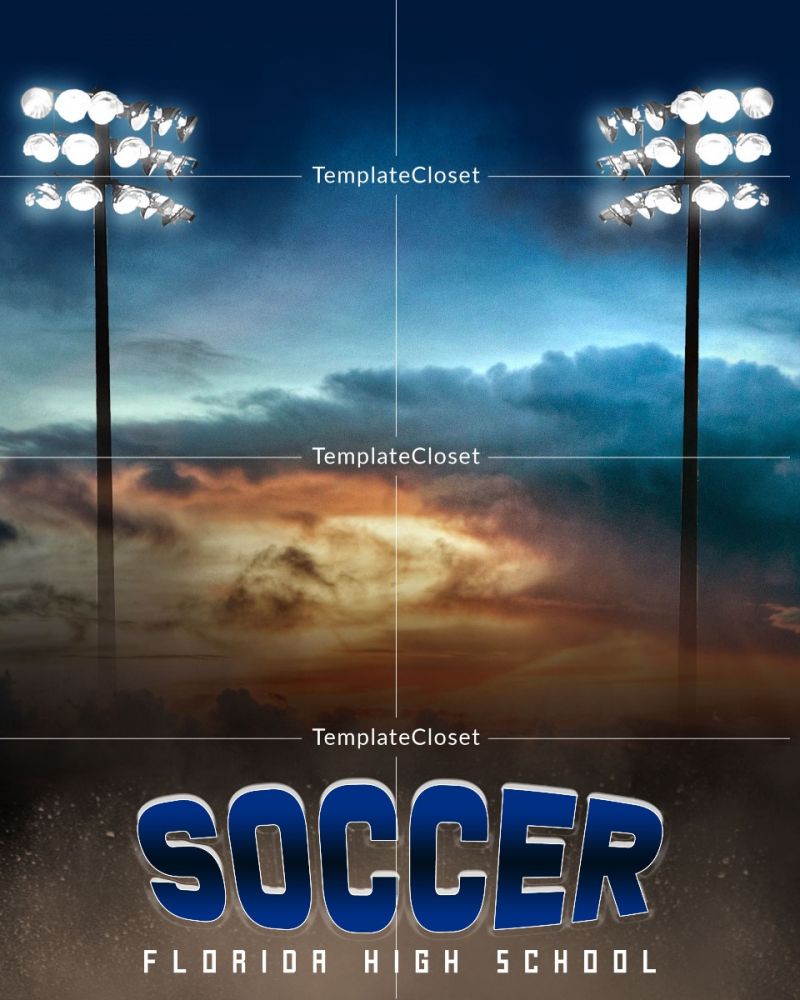 Soccer Moves Sports Print Ready Photoshop Template