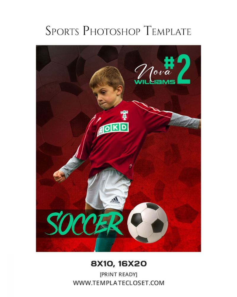 Nova William - Soccer Photoshop Template