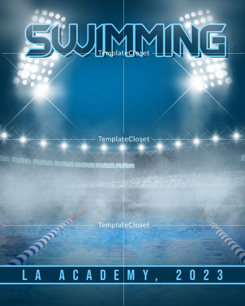 Swimming Memory Mate Sports Customized Template