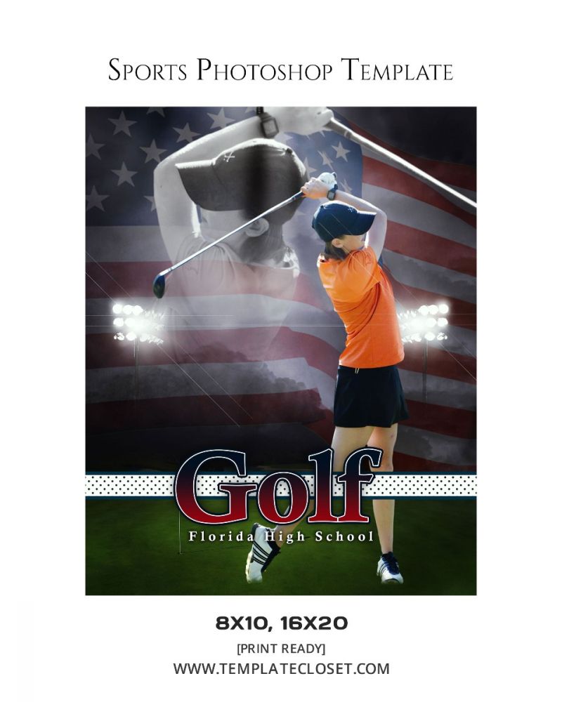 Golf Memory Mate Light And Flag Effect Template