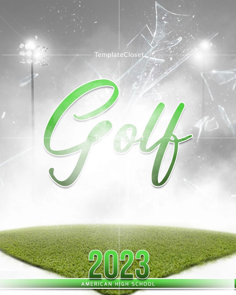 Golf Memory Mate Light And Flag Effect Template
