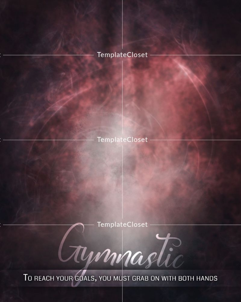 Gymnastic Memory Mate Photoshop Print Ready Template