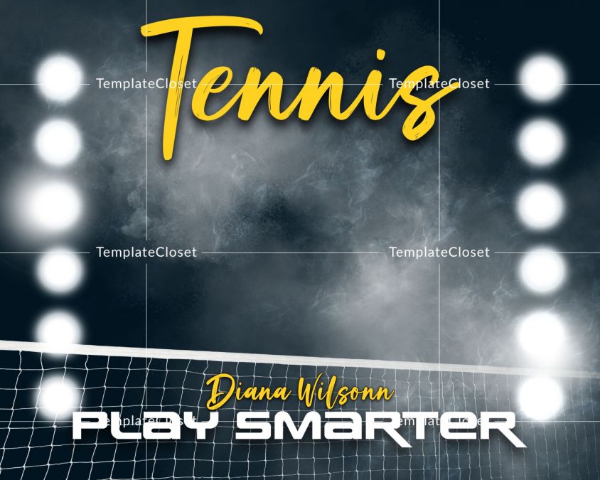 Tennis Signature Photoshop Template