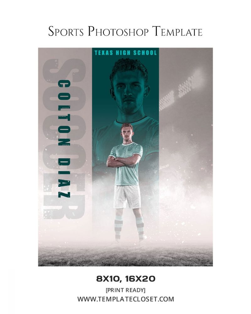 Soccer Memory Mate Print Ready Sports Photoshop Poster