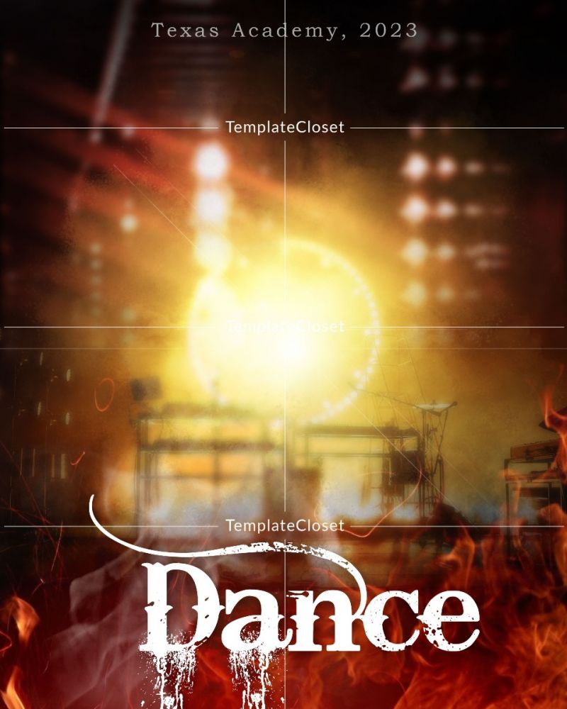 Dance On The Fire - Digital Photoshop Template