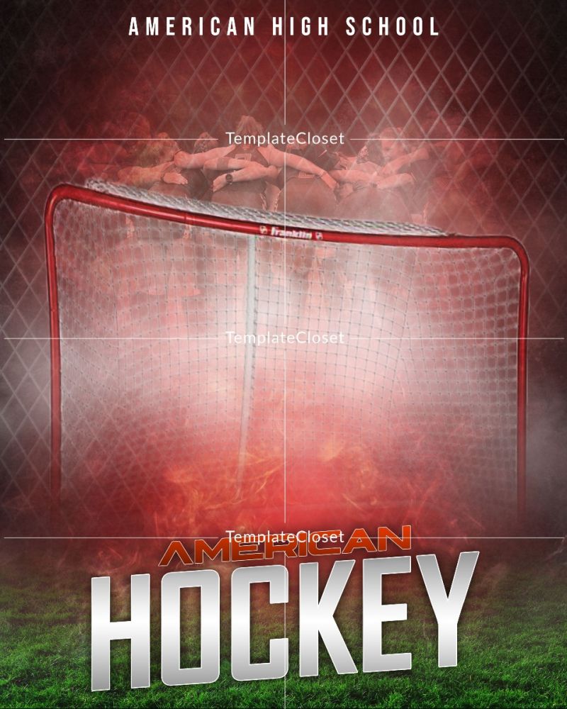 American Hockey Enliven Effect Layered Templat