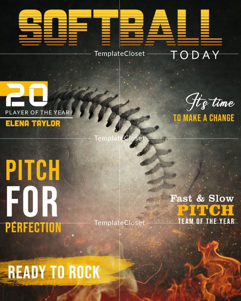 Softball Magazine Cover