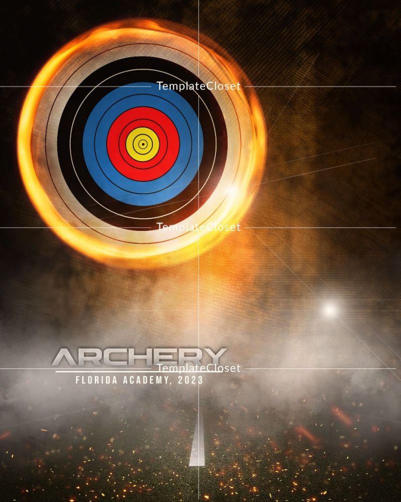Archery Memory Mate Sports Photography Template