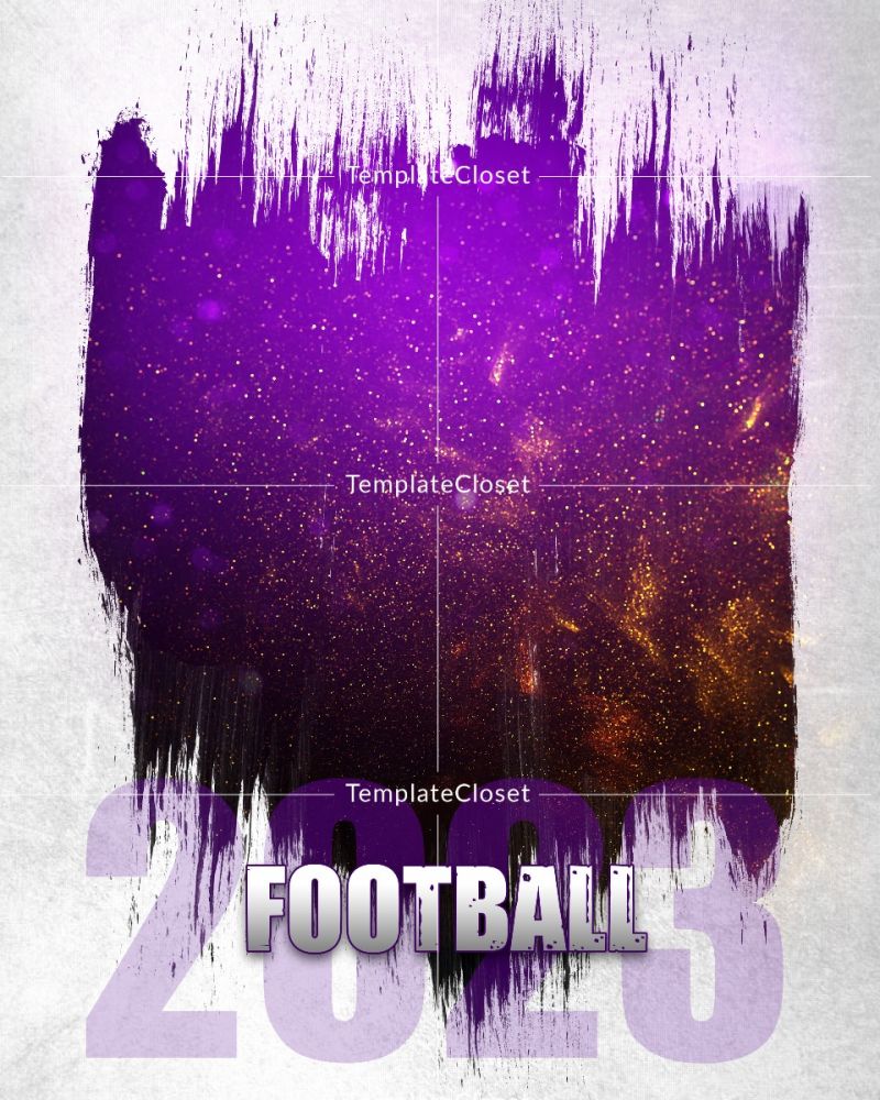 Football Color Effect Print Ready Sports Templates