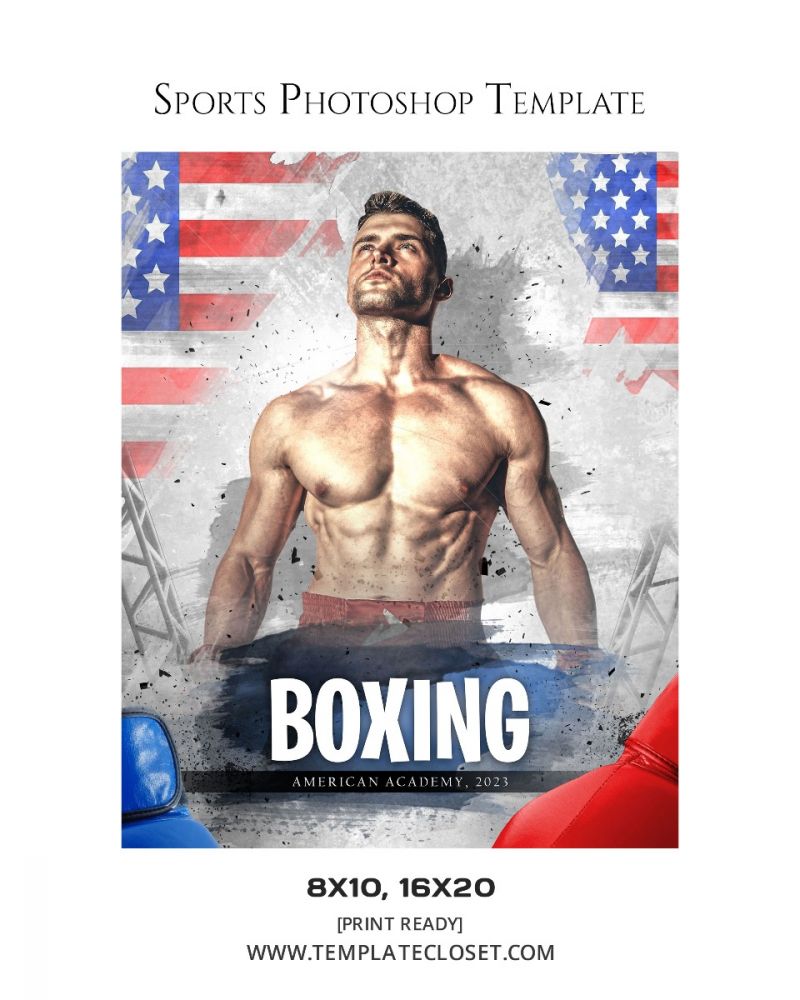 Mark Brown - Boxing Sports Photoshop Template