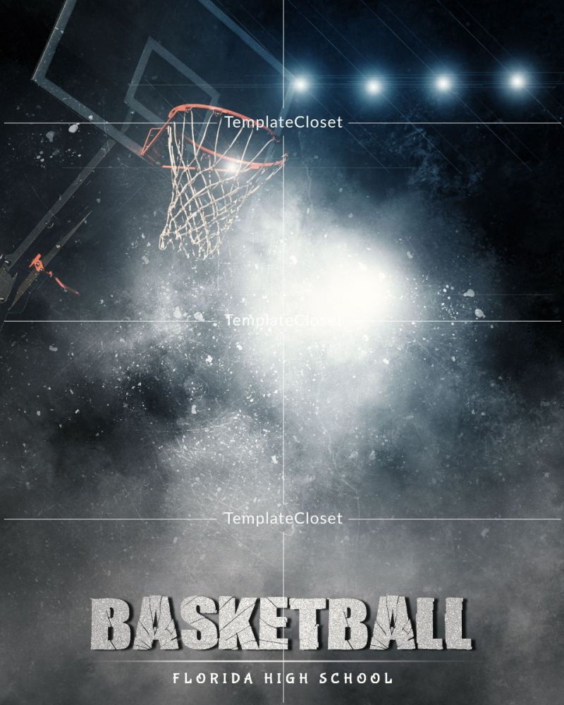 Basketball Light Effect Photoshop Template