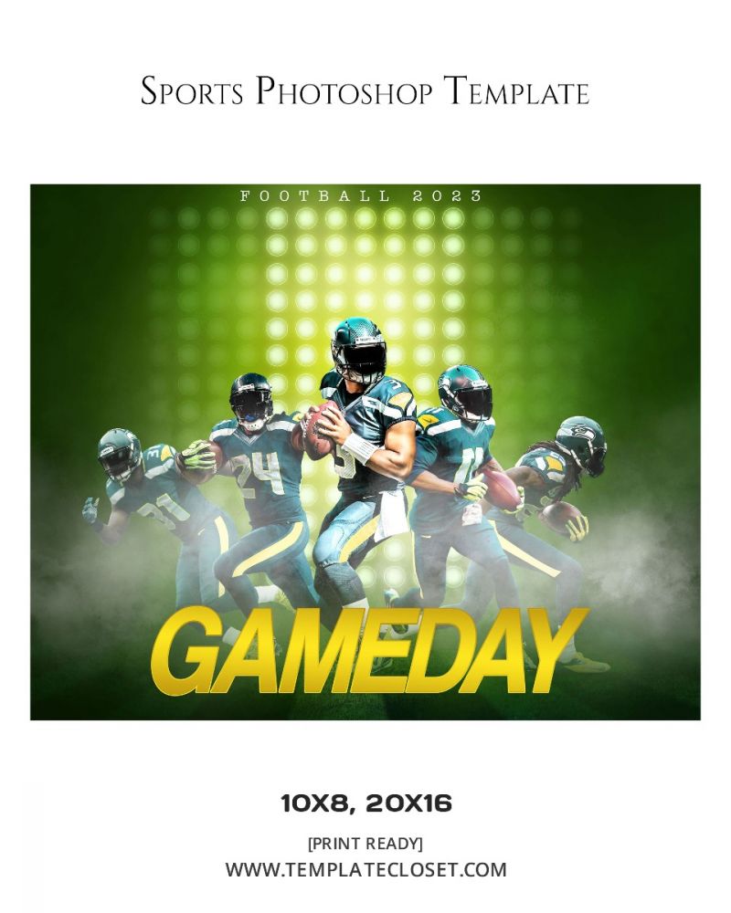 Gameday Layered Sports Photoshop Template
