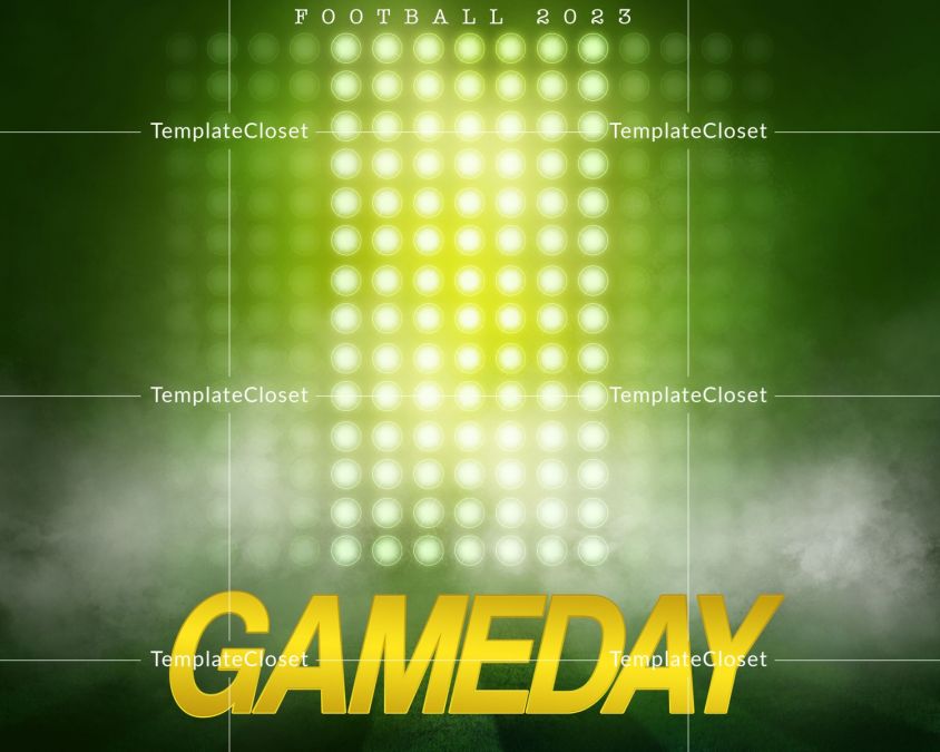 Gameday Layered Sports Photoshop Template