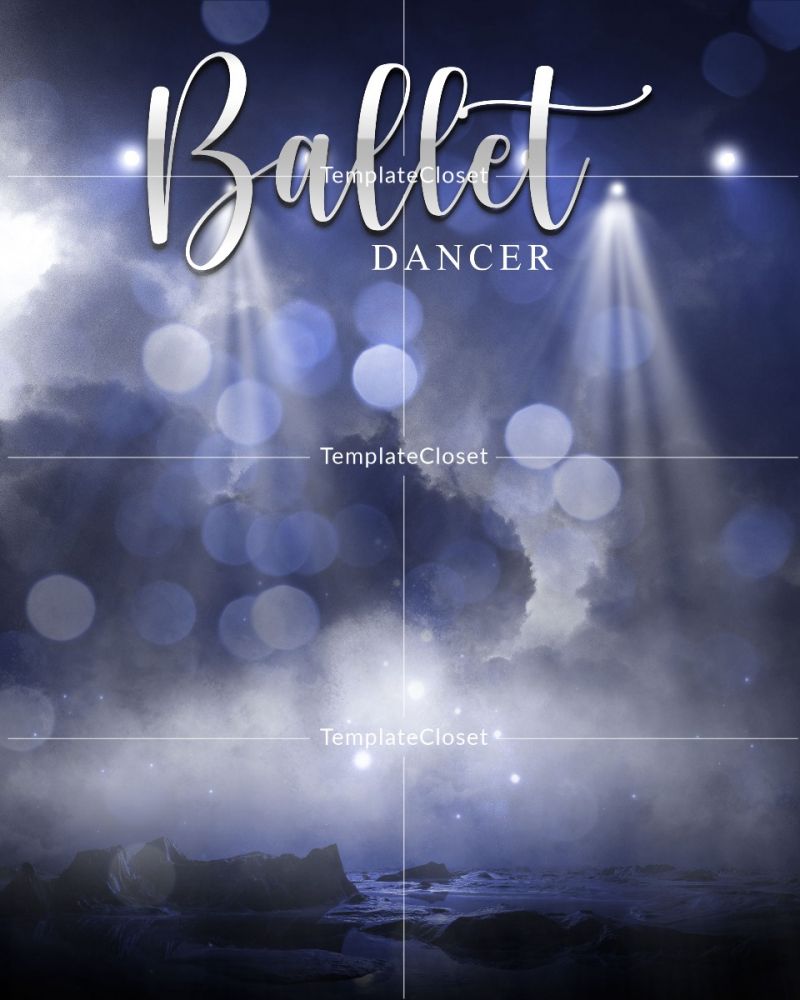 Ballet Dance Enliven Effect Print Ready Photoshop Template