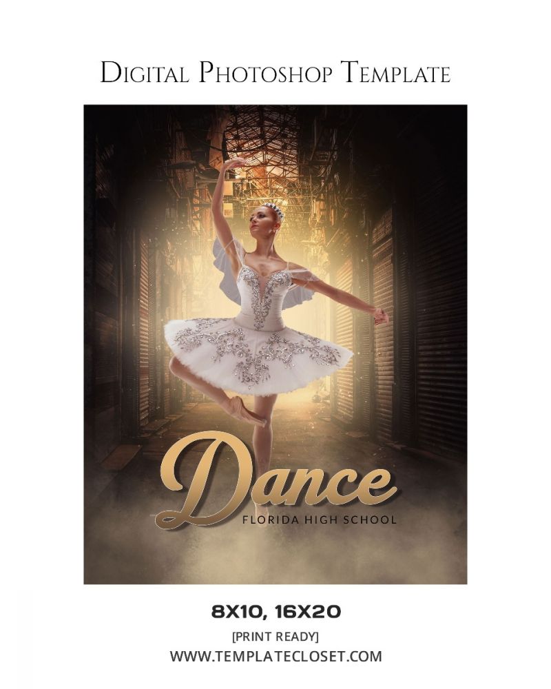 Fully Customized Dance Layered Photoshop Template