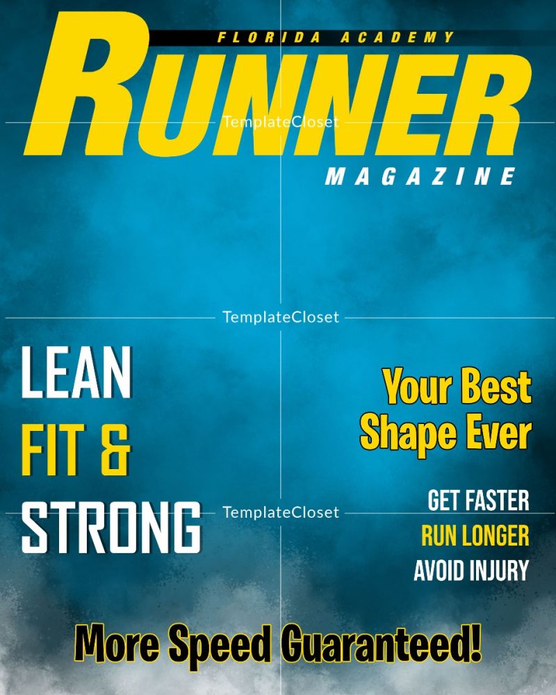 Fully Customized Runner Magazine Cover