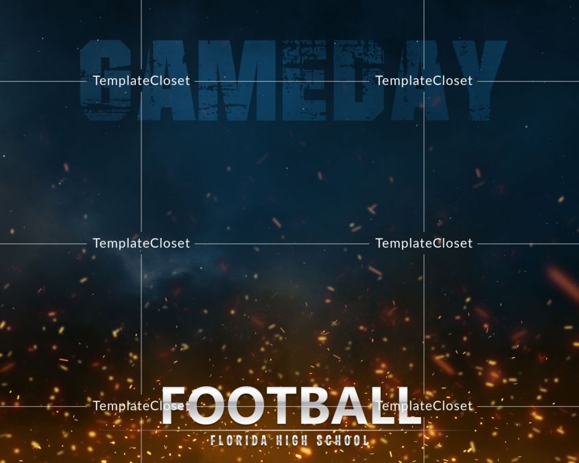 Football Gameday With Team Photography Template