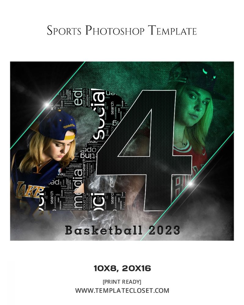 Basketball 2023 Memory Mate Print Ready Sports Template