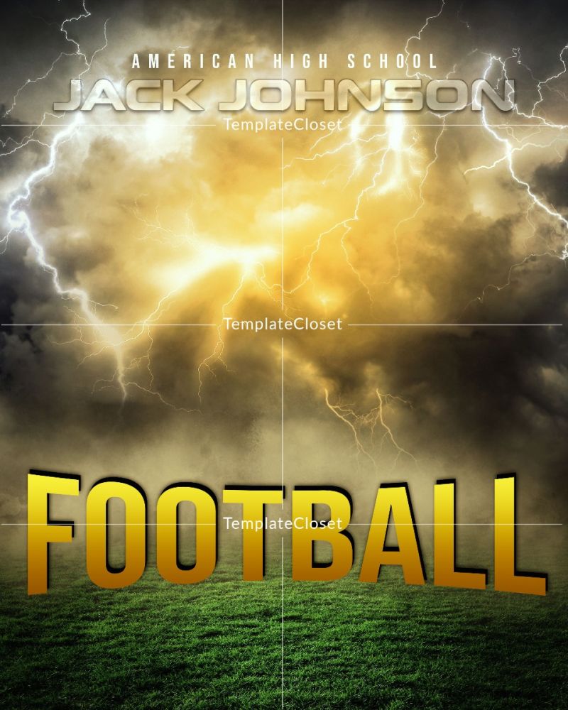Jack Johnson - Football Customized Photoshop Template