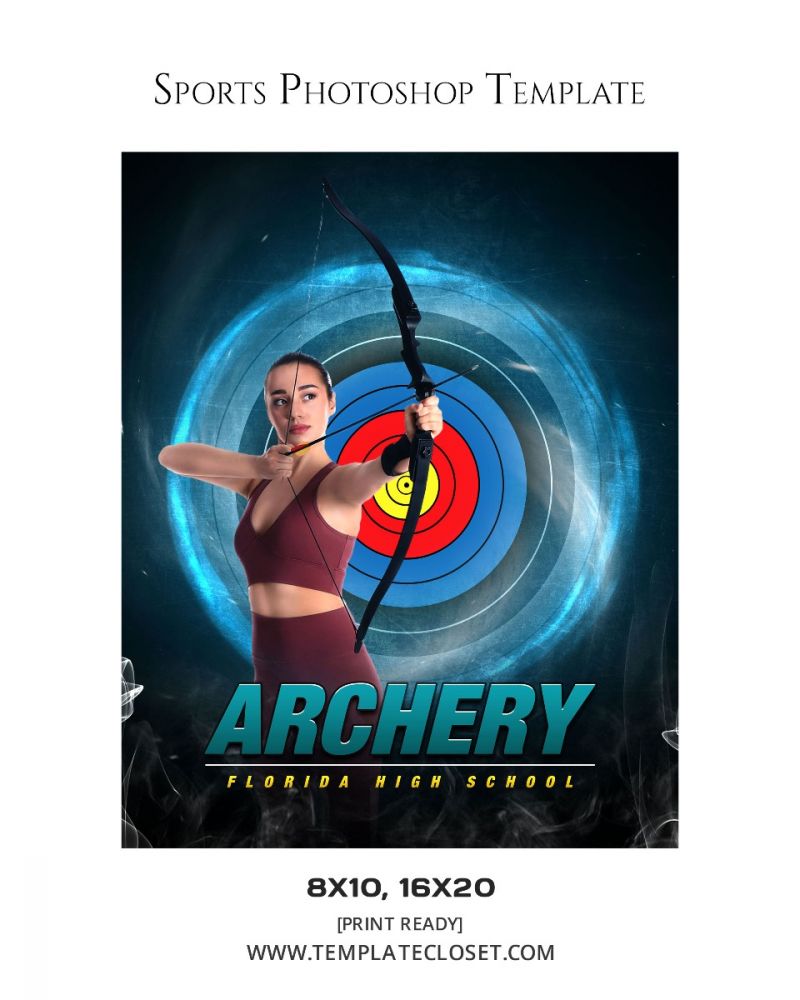 David Johnson - Archery Sports Photoshop Template