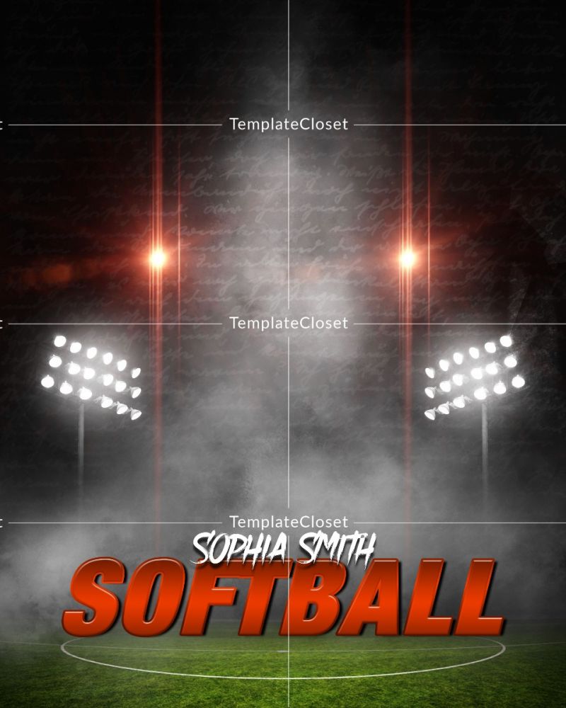 Softball 2023 Print Ready Sports Photoshop Poster