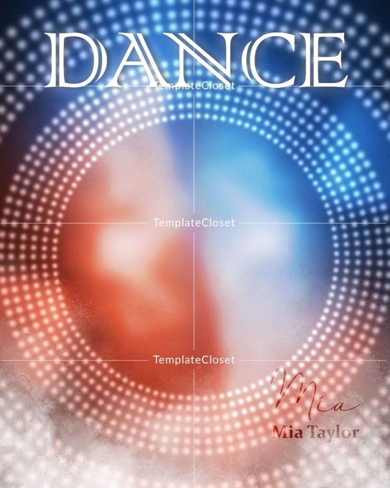 Dance Light Effect Best Background Digital Template