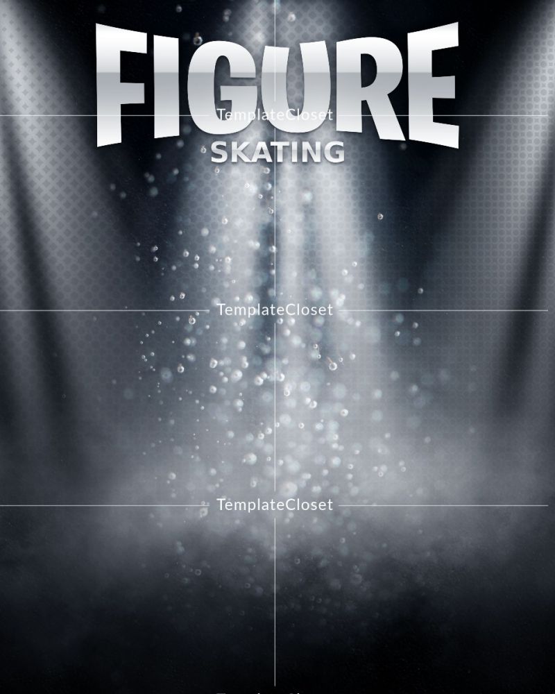 Figure Skating Signature Effect Photoshop Template