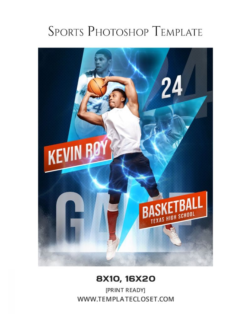 Kevin Roy - Basketball Game Sports Photography Template