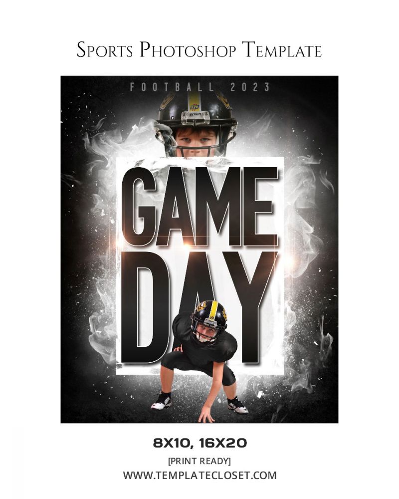 Basketball Sports Photoshop Photography Template