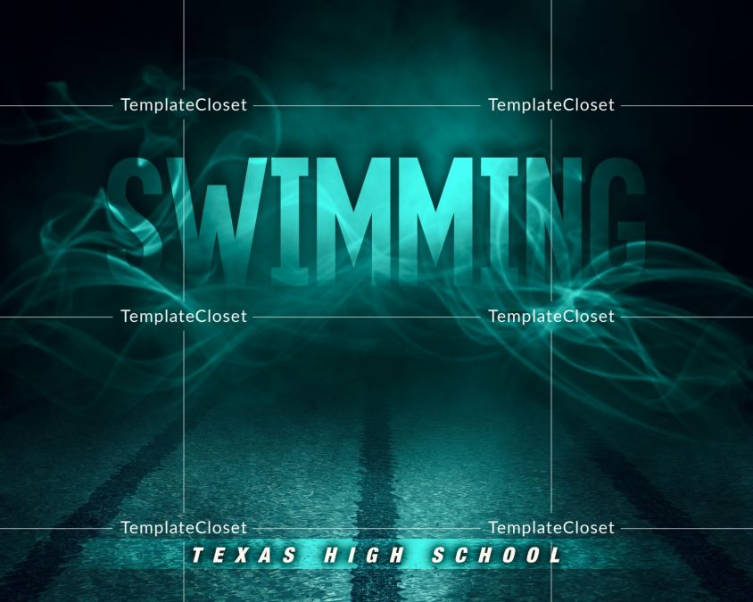 Swimming Memory Mate Best Background Effect Photoshop Template