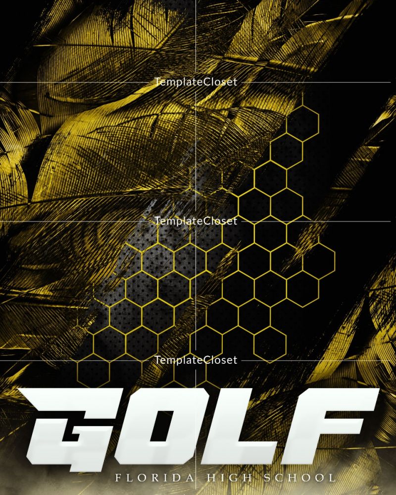 Golf Best Background Effect Photography Template