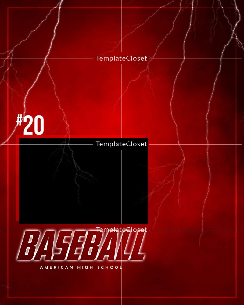 Baseball Sports Magazine Print Ready Cover