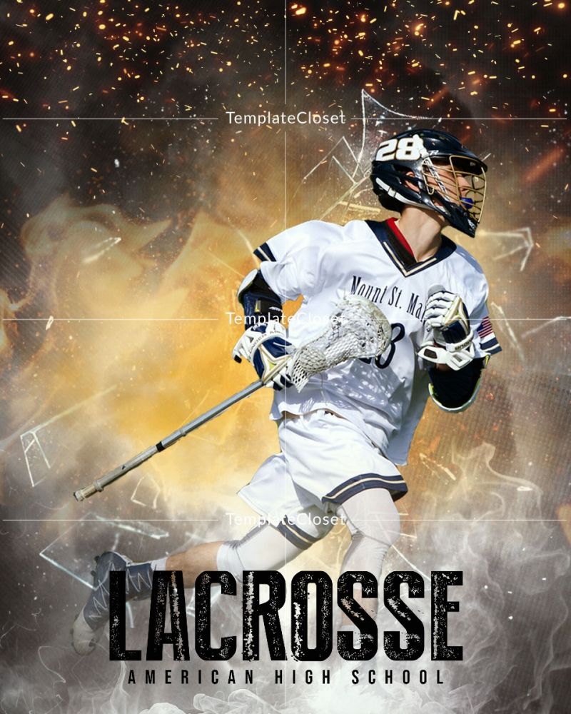Lacrosse Multi Effect Layered Photoshop Template