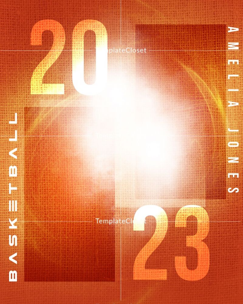 Basketball Best Background Effect Photoshop Template
