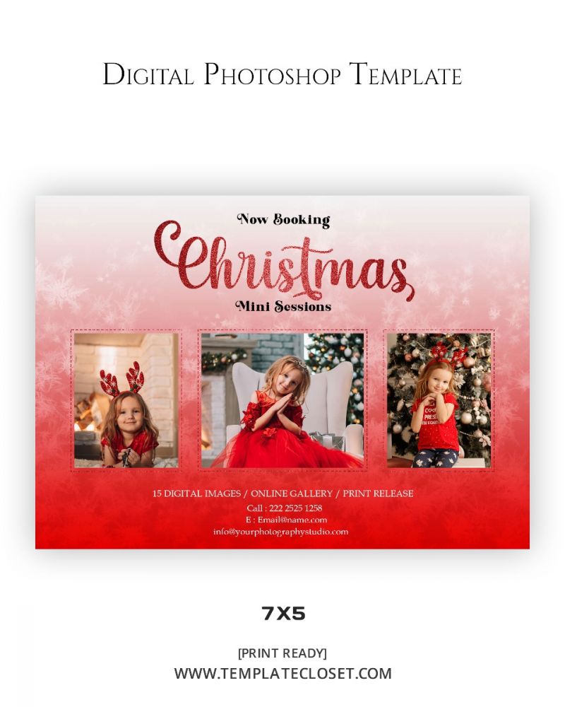 Customized Christmas Mini Session Banner