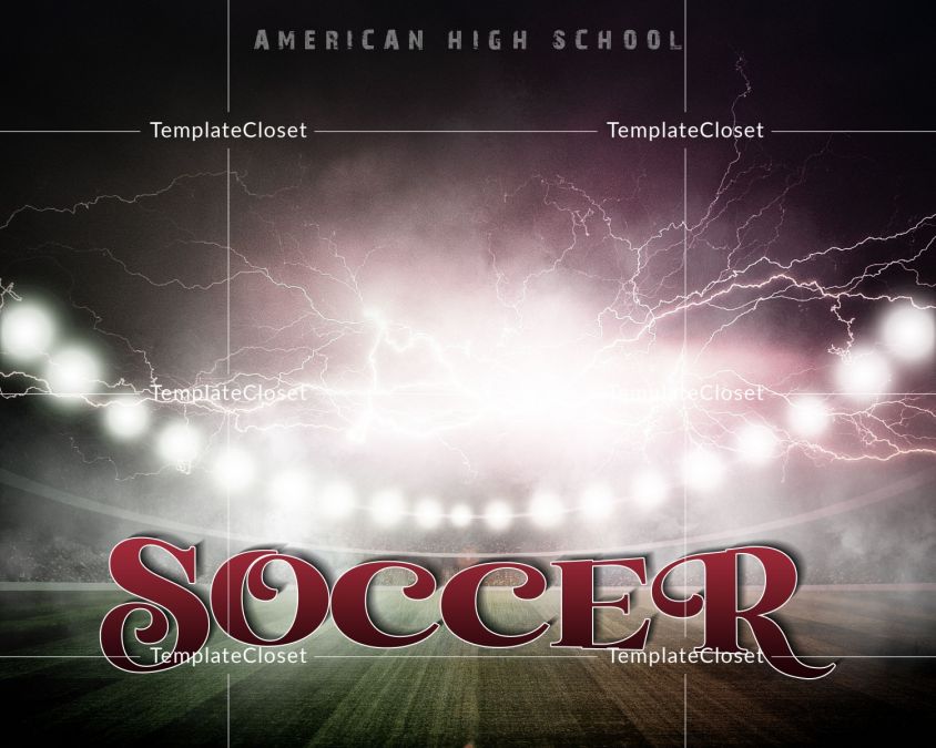 Soccer Moves Photoshop Photography Template