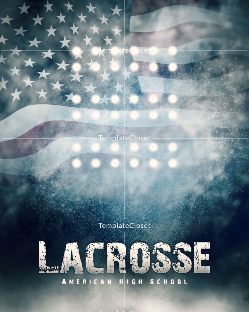 Lacrosse LA Academy Photoshop Layered Template