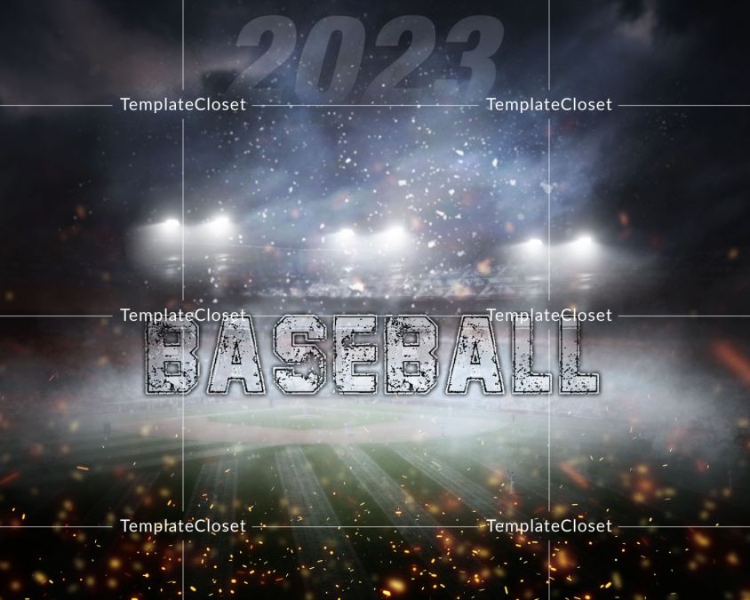 David Thomas - Baseball Customized Layered Photoshop Template