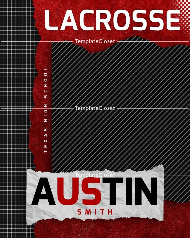 Lacrosse Photo Effect Photoshop Photography Template