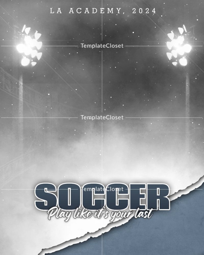 Soccer Enliven Effect Customized Photoshop Poster