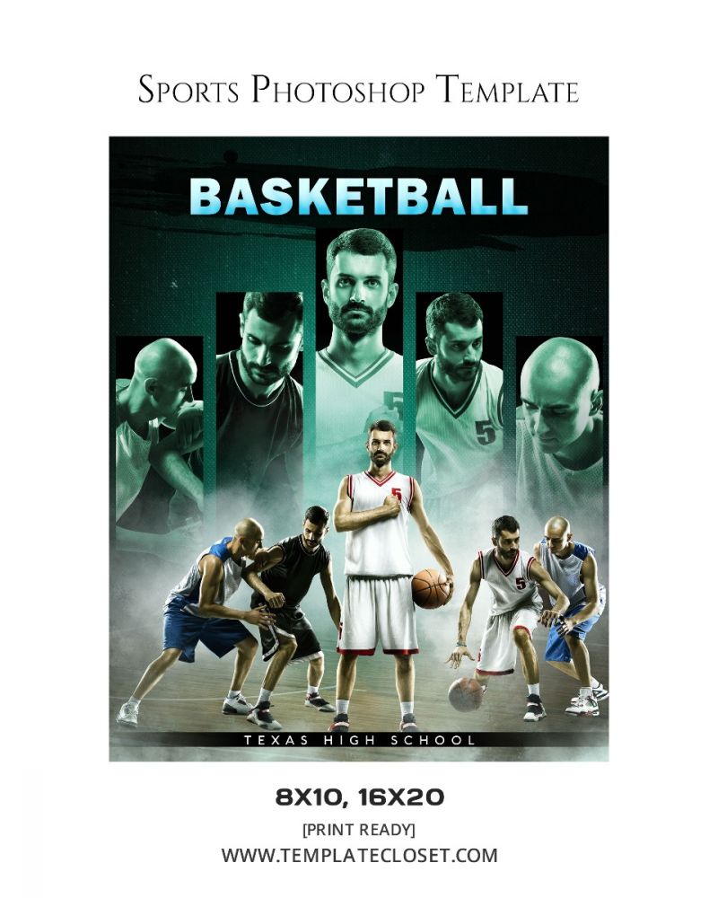 Basketball Glass And Fire Effect Photoshop Template