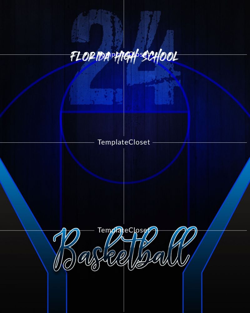 Basketball Glass And Fire Effect Photoshop Template