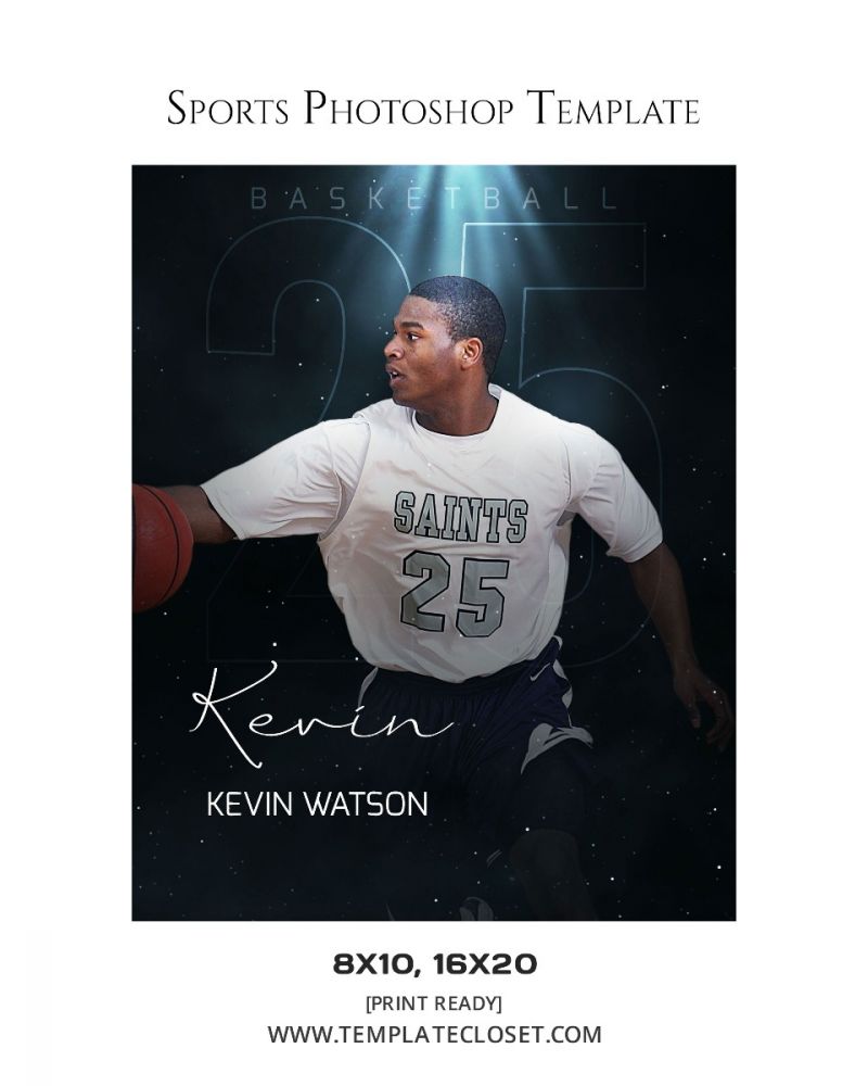 Basketball Glass And Fire Effect Photoshop Template